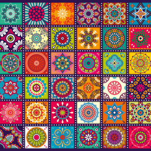 Cuadrados Ornamentales (1000pz)
