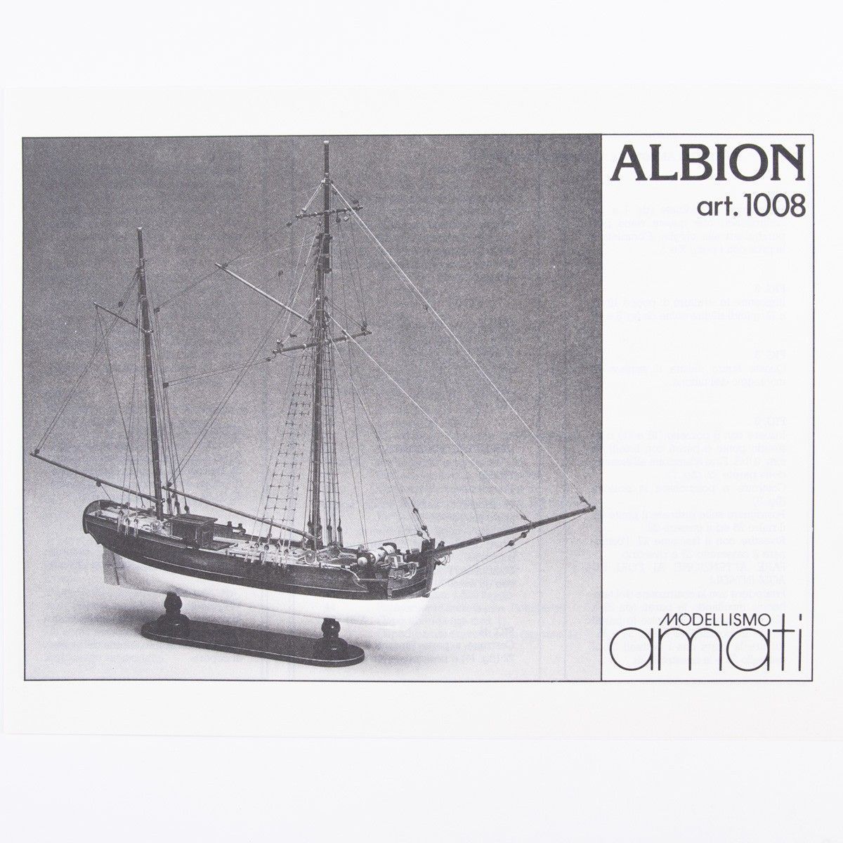 Plano Barco mercante armado Albion