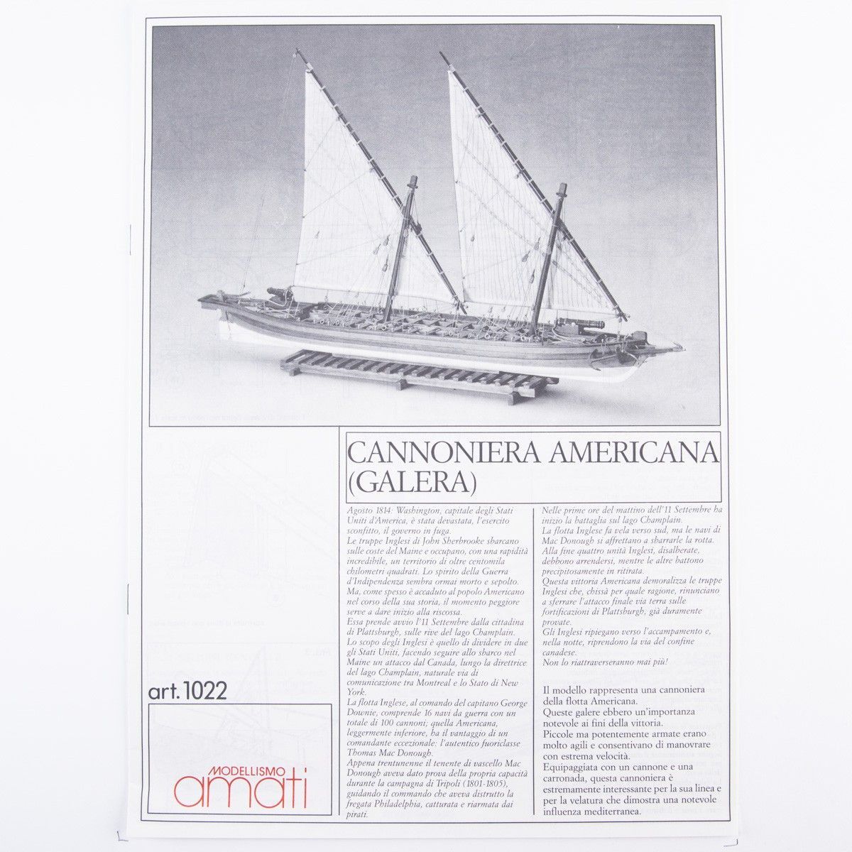 Planos Cañonera Americana Arrow Amati 1022