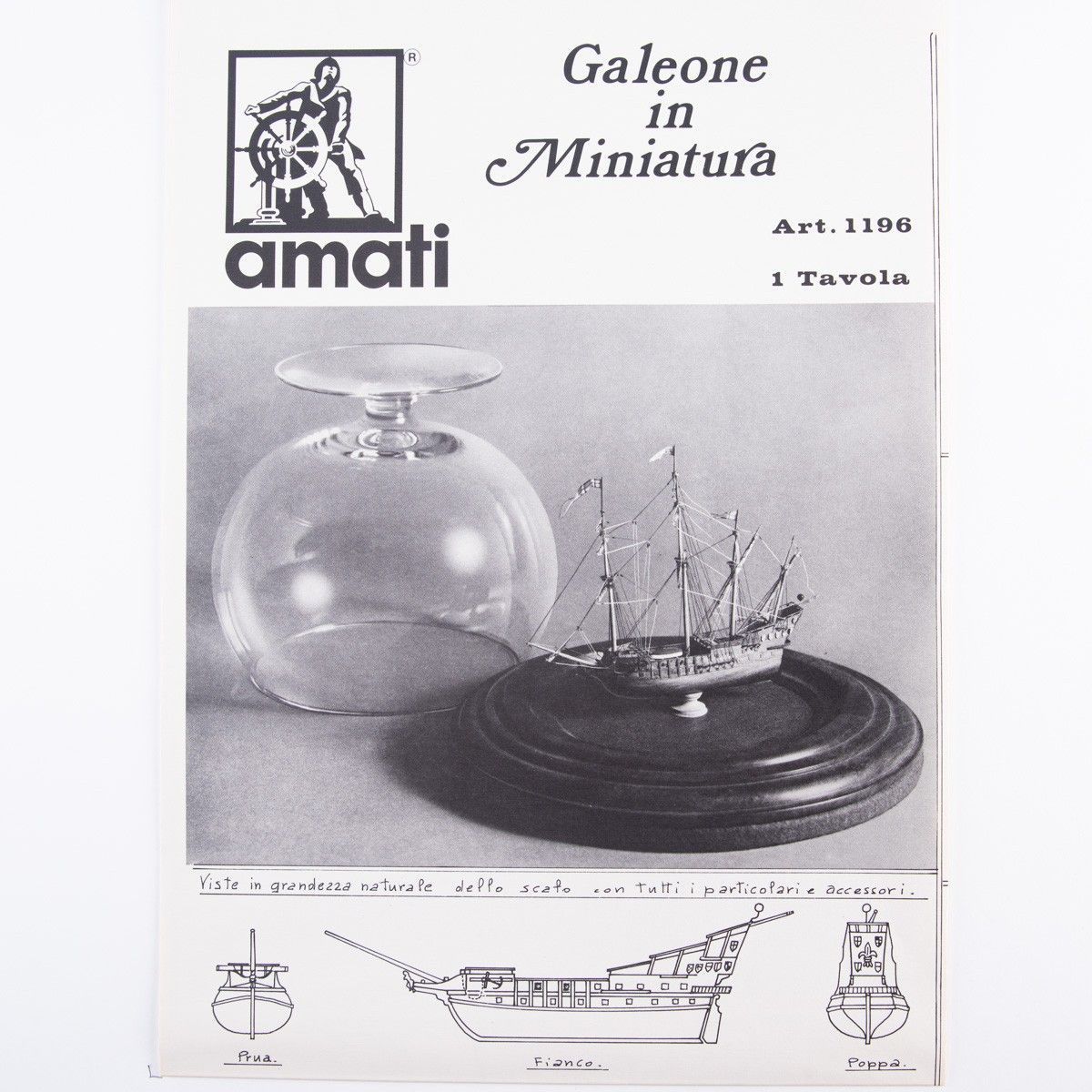 Plano Galeón en miniatura