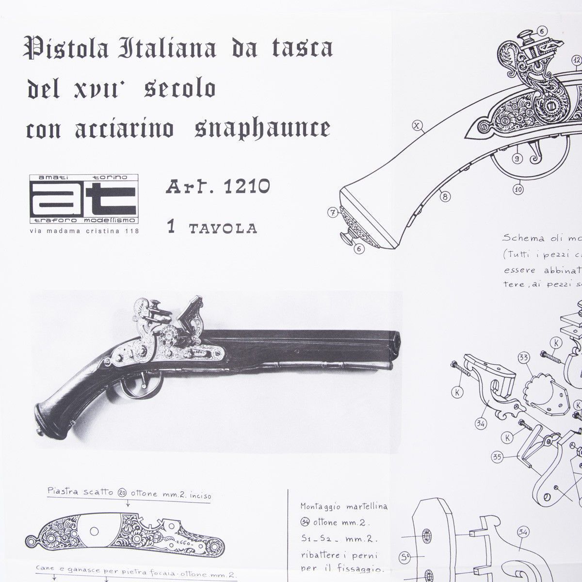 Plano Pistola de bolsillo