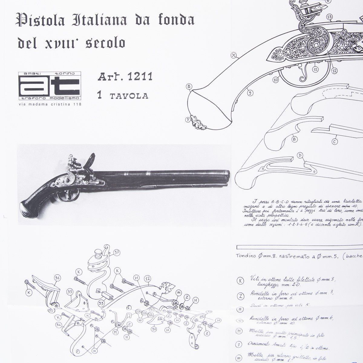 Plano Pistola de ancla