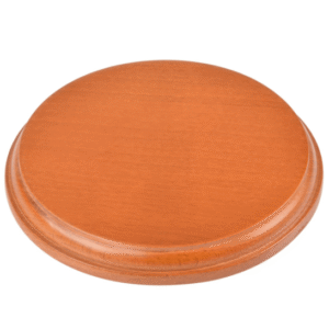 Peana: Base redonda barnizada MM.50