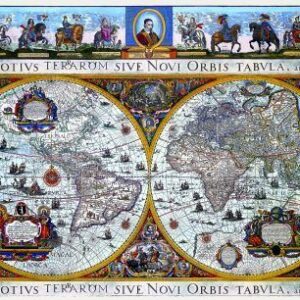 Puzle de 1000 piezas: Mapa antiguo nova terrarum