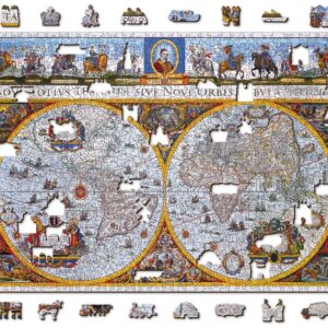 Puzle de 1000 piezas: Mapa antiguo nova Terrarum
