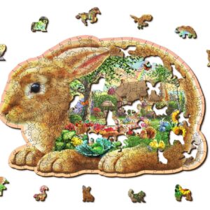 Puzle de 500 piezas: Conejito de jardin