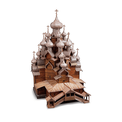 Kit de construcción de cartón Iglesia de la Transfiguración (Rusia)