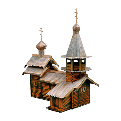 Kit de construcción de cartón Capilla del Arcángel Miguel (Rusia)