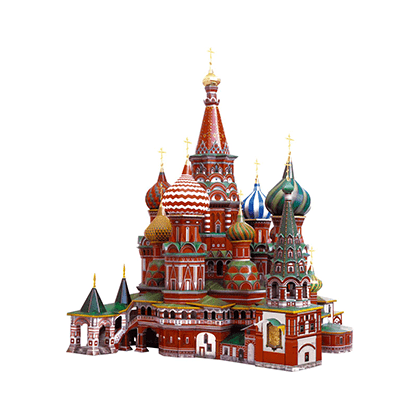 Kit de construcción de cartón Catedral de San Basilio (Rusia)