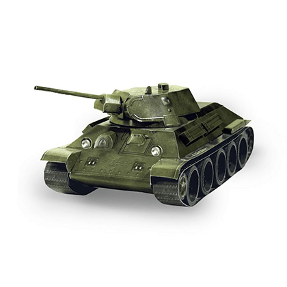 Kit de construcción de cartón Tanque T-34 (URSS)