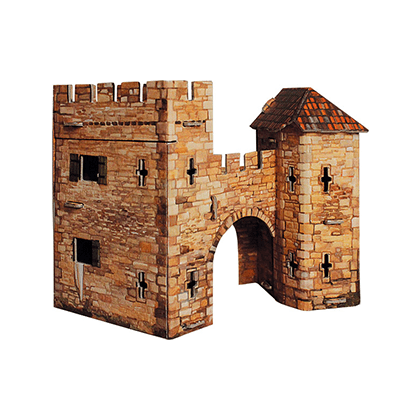 Kit de construcción de cartón Puerta antigua