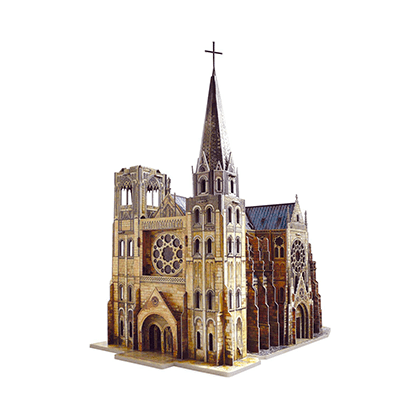 Kit de construcción de cartón Catedral gótica