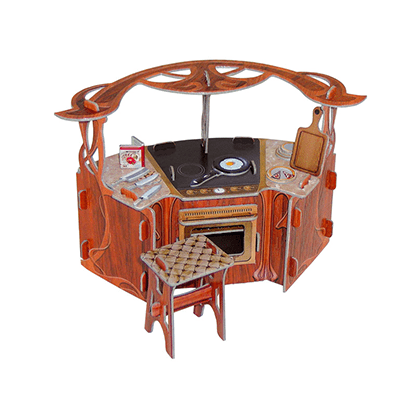 Muebles de casa de muñecas. Cocina
