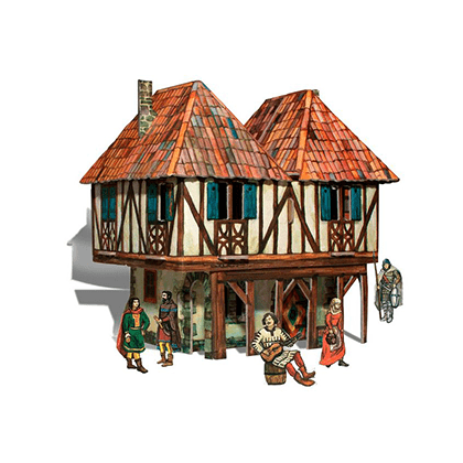 Kit de construcción de cartón Casa del burgués