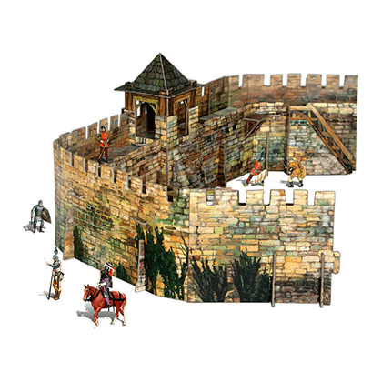 Kit de construcción de cartón Muralla de la fortaleza