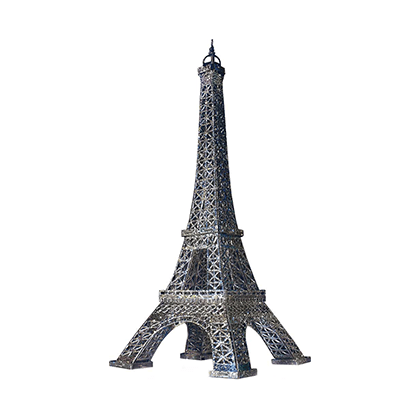 Kit de construcción de cartón Torre Eiffel (Gris)