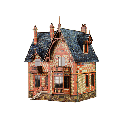 Kit de construcción de cartón Villa Chateau
