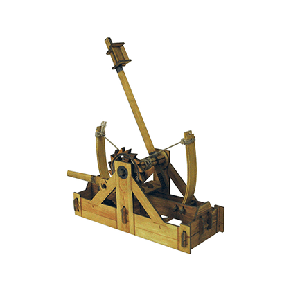 Kit de construcción de cartón Catapulta