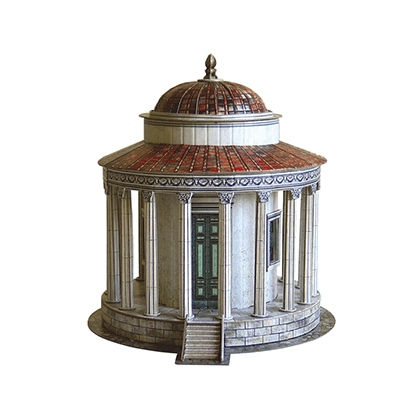 Kit de construcción de cartón Templo de Vesta (Roma)