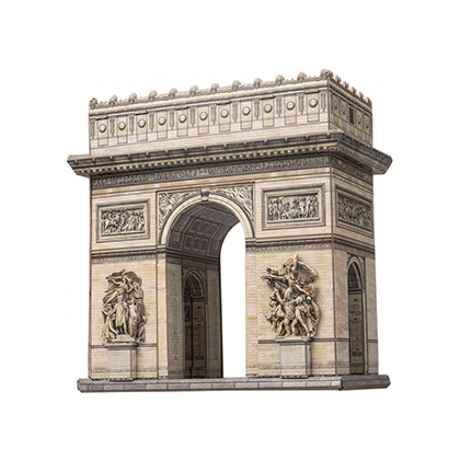 Kit de construcción de cartón Arco del Triunfo (Paris)