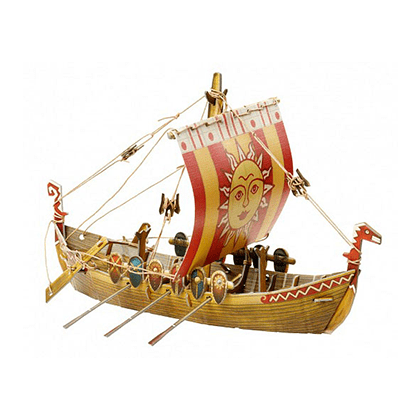 Kit de construcción de cartón Barco ruso