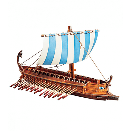 Kit de construcción de cartón Birreme griego