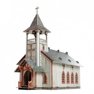 Kit de construcción de cartón Iglesia