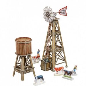 Kit de construcción de cartón Molino de viento