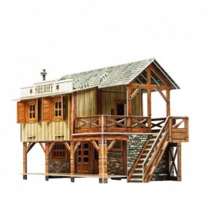 Kit de construcción de cartón Casa del Cheriff