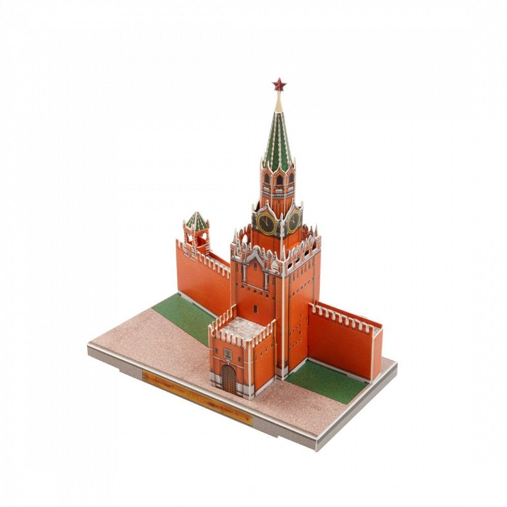 Kit de construcción de cartón Torre Spasskaya. Moscú. Rusia