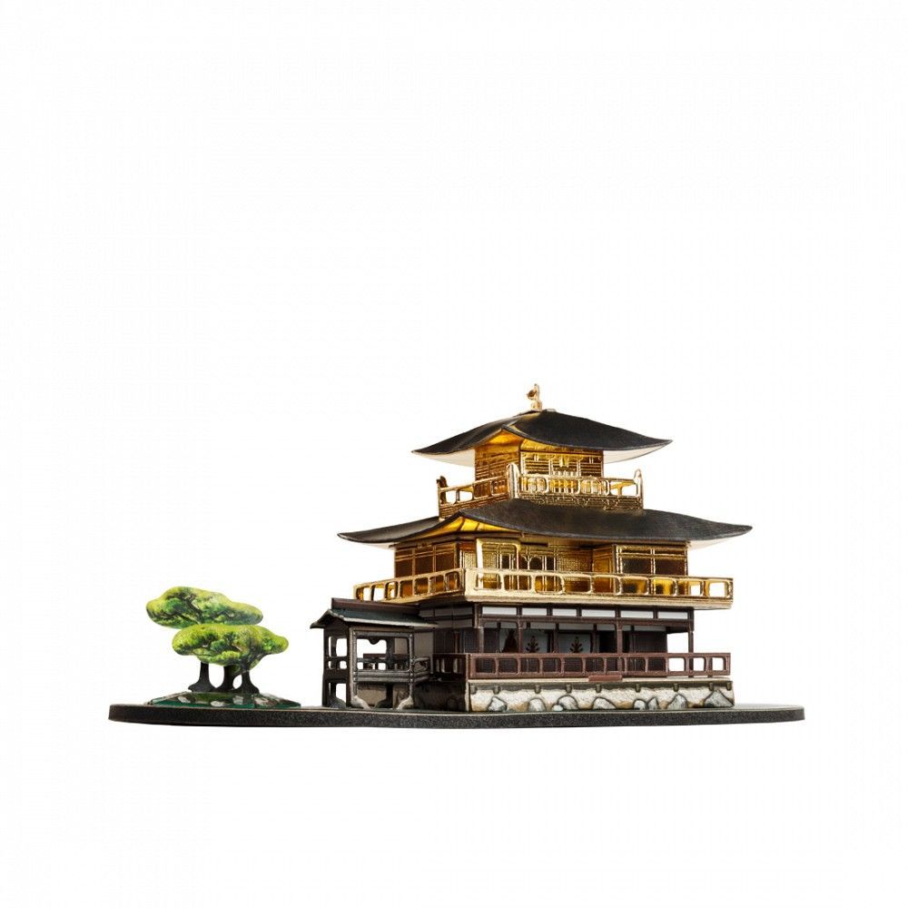 Kit de construcción de cartón Templo del Pabellón Dorado. Kyoto. Japón