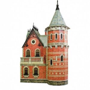 Kit de construcción de cartón Casa de muñecas Victoriana III