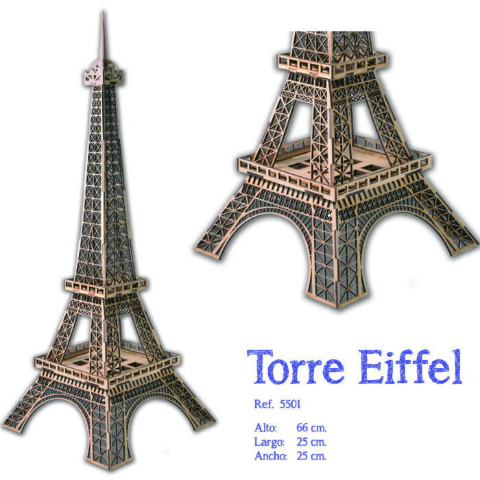 5501 Torre Eiffel nuevo - Etiqueta grande