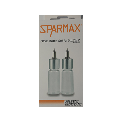 Juego de botellas de cristal con boquilla y tapa para FLYER SR (2ud. pack)