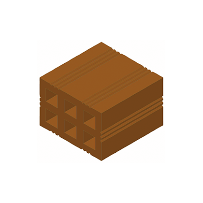 ½ Ladrillo (8x8x5)