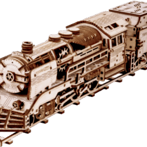 Kit de construcción de madera Tren expreso de madera con vías + tender