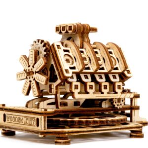 Kit de construcción de madera Motor V8