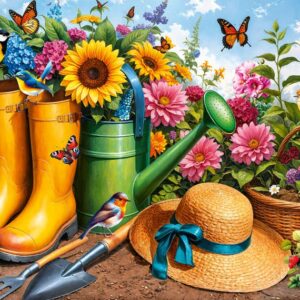 Botas doradas, raices florecientes CherryPazzy 31087